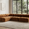 Narożnik Modułowy Tapicerowany Balia SZL+S+S - Duża Sofa Bubbly z Szezlongiem
