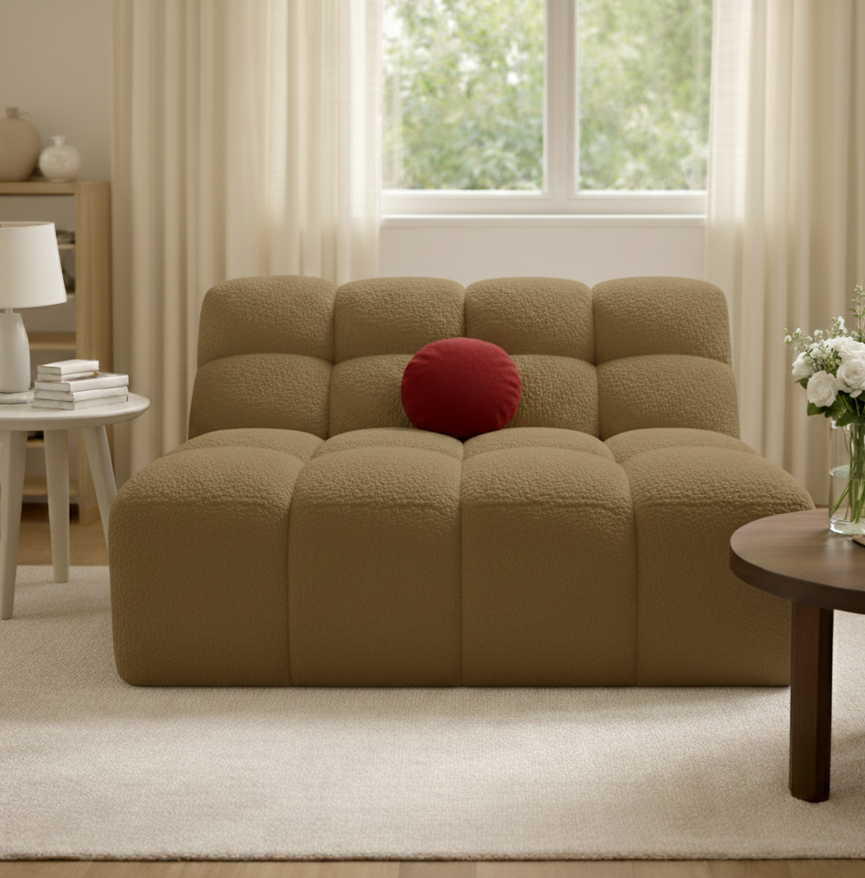 Tapicerowana Sofa Revell bez podłokietników do zestawu