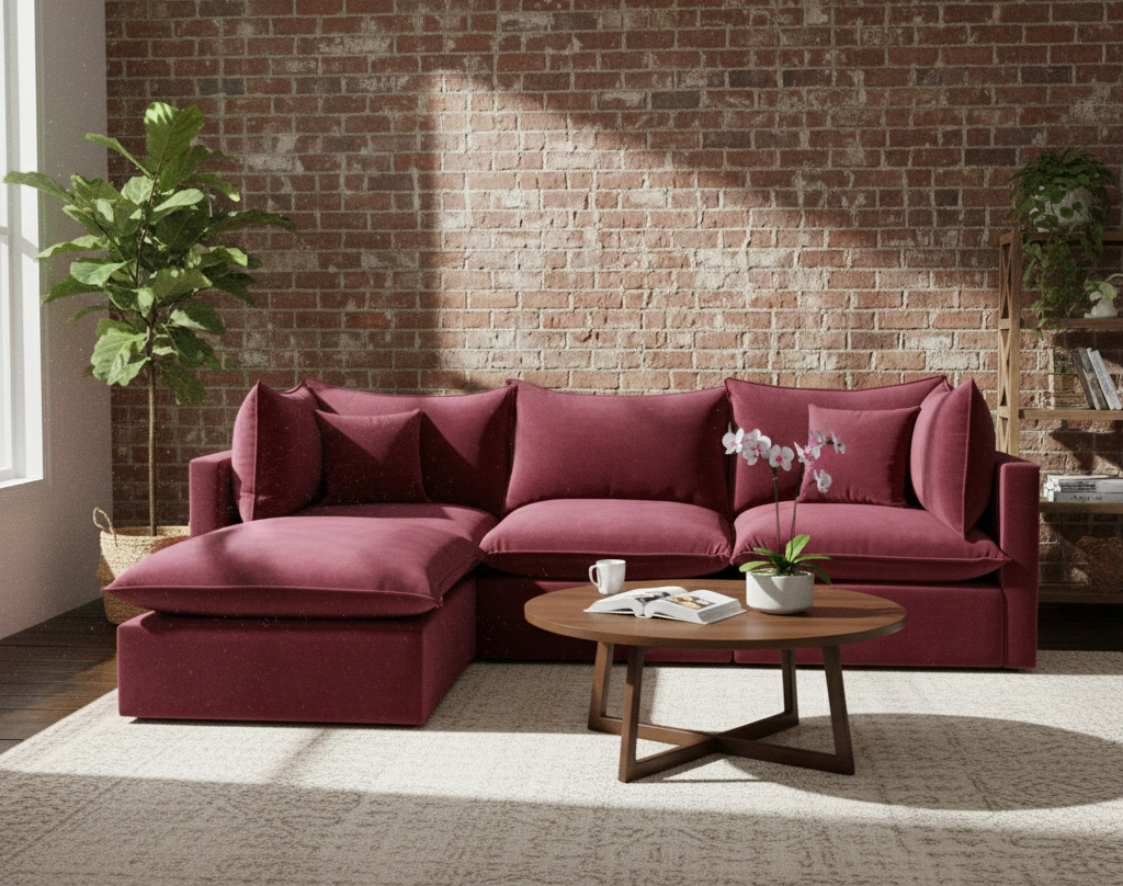 Narożnik Modułowy Tapicerowany Nuell P+R+S+R bez funkcji spania - Nowoczesna Sofa do Salonu