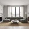Duży Narożnik Modułowy Balia w Kształcie U - Tapicerowana Sofa do Salonu