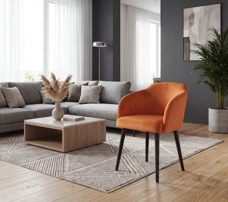Fotel tapicerowany Calis – ergonomiczny i stabilny