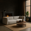 Wygodna Sofa Modułowa Tapicerowana Dalia bez funkcji spania - Modernistyczna Kanapa do Salonu