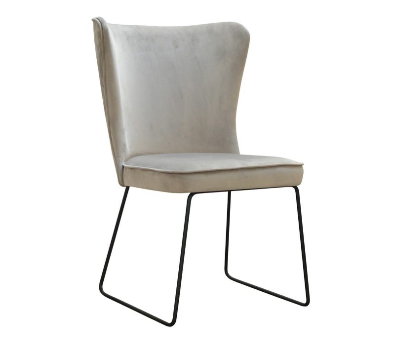 Krzesło tapicerowane Lussu sanki – minimalistyczny design i wygoda