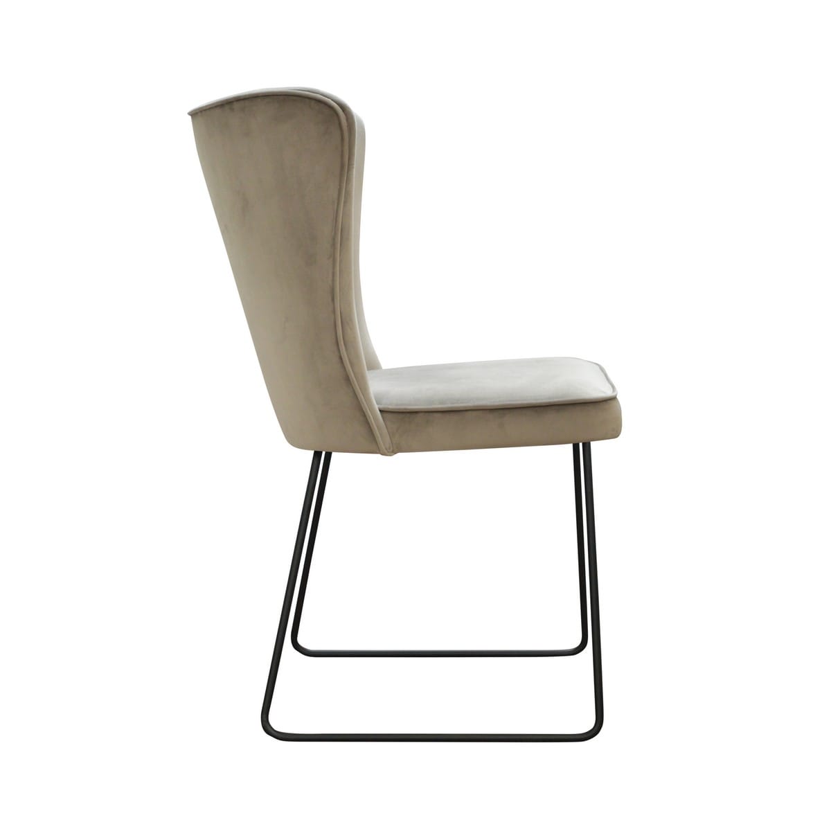 Krzesło tapicerowane Lussu sanki – minimalistyczny design i wygoda