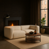 Wygodna Sofa Modułowa Tapicerowana Dalia bez funkcji spania - Modernistyczna Kanapa do Salonu