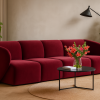 Sofa Modułowa Tapicerowana Verna SL+S+S+SP bez funkcji spania - Nowoczesna Duża Kanapa do Salonu