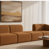 Sofa Modułowa Tapicerowana Monir SL+S+P+SP bez funkcji spania - Nowoczesna Kanapa do Salonu