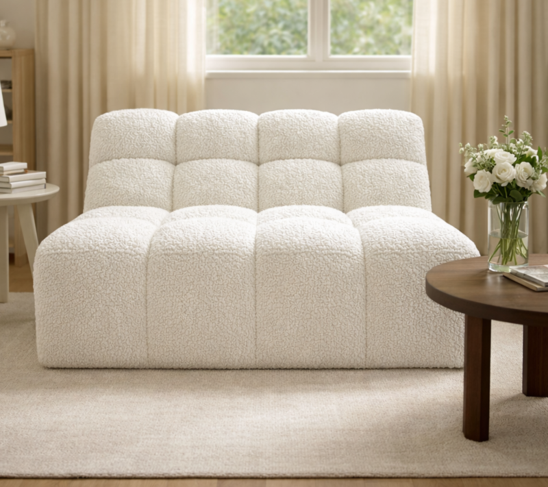 Tapicerowana Sofa Revell bez podłokietników do zestawu