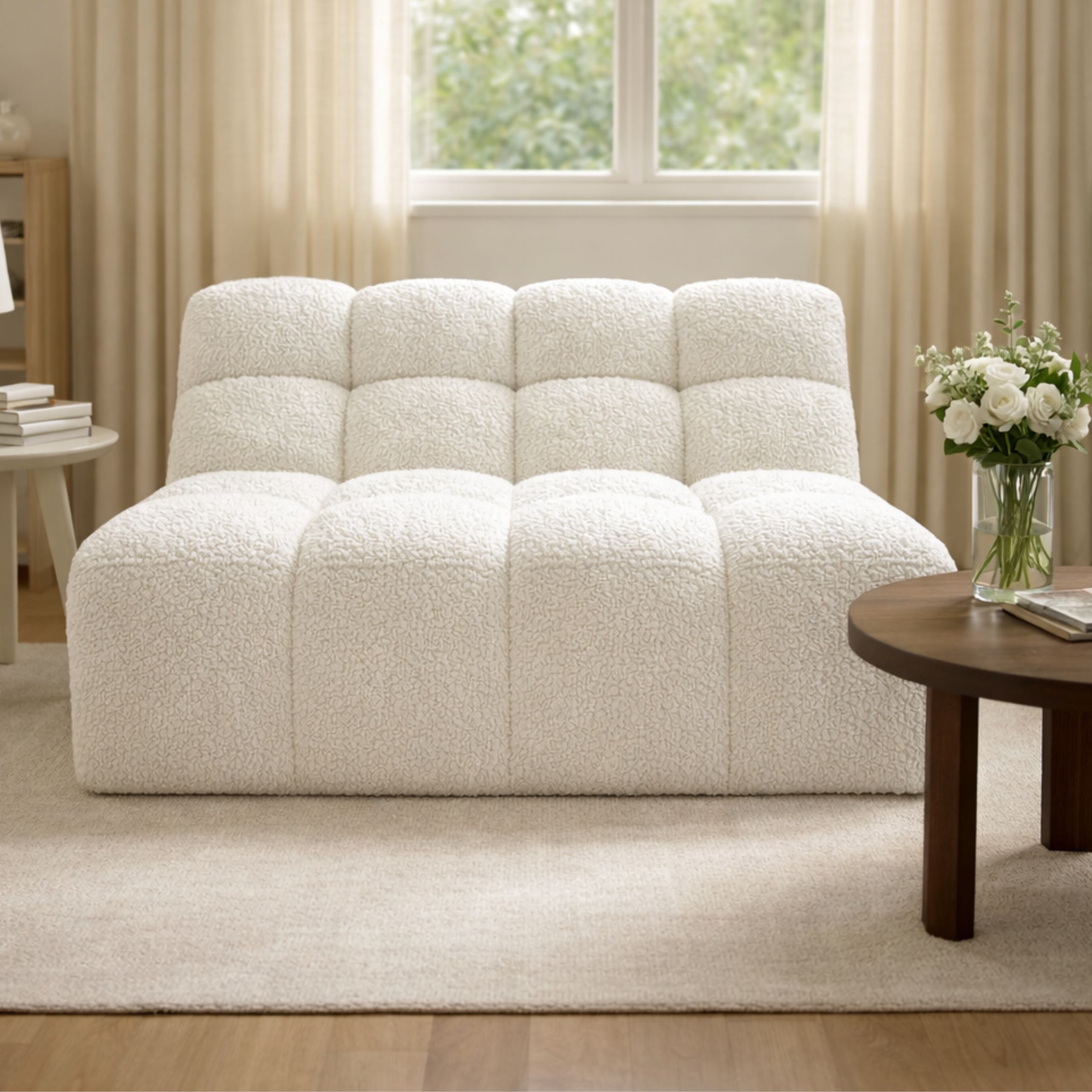 Tapicerowana Sofa Revell bez podłokietników do zestawu