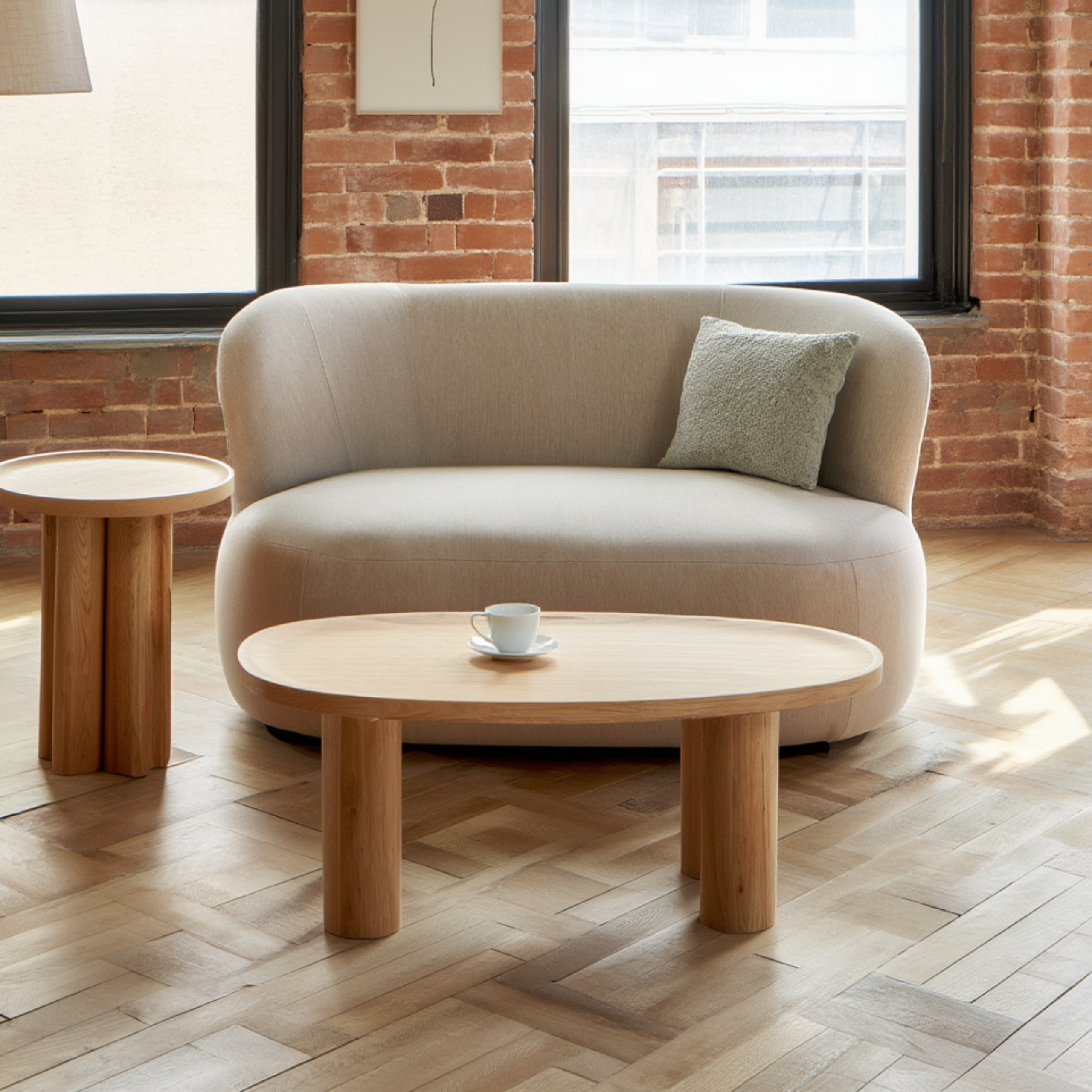 Tapicerowana Sofa Huna do zestawu