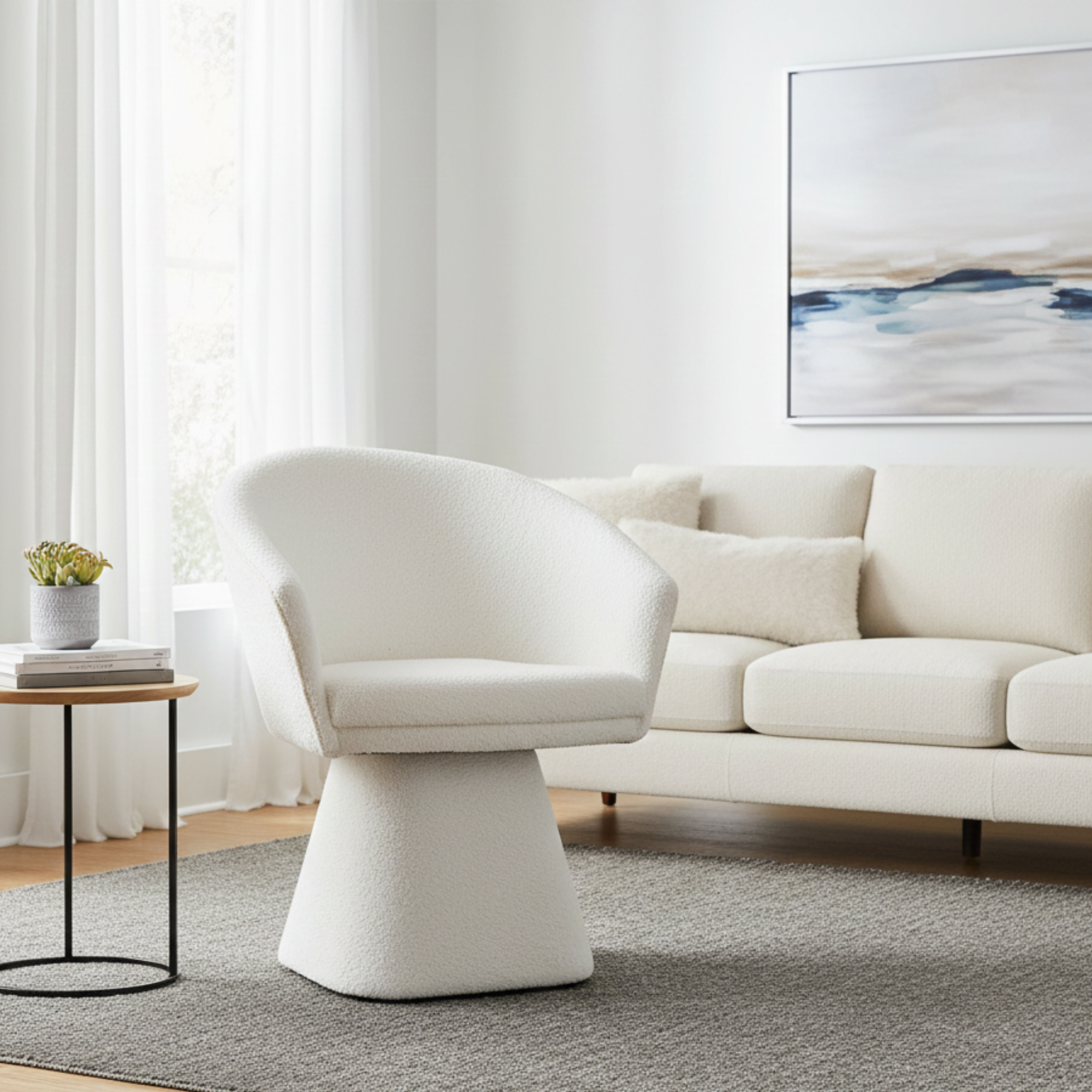 Fotel tapicerowany Evara szary 75x80x85 cm – miękkie i komfortowe