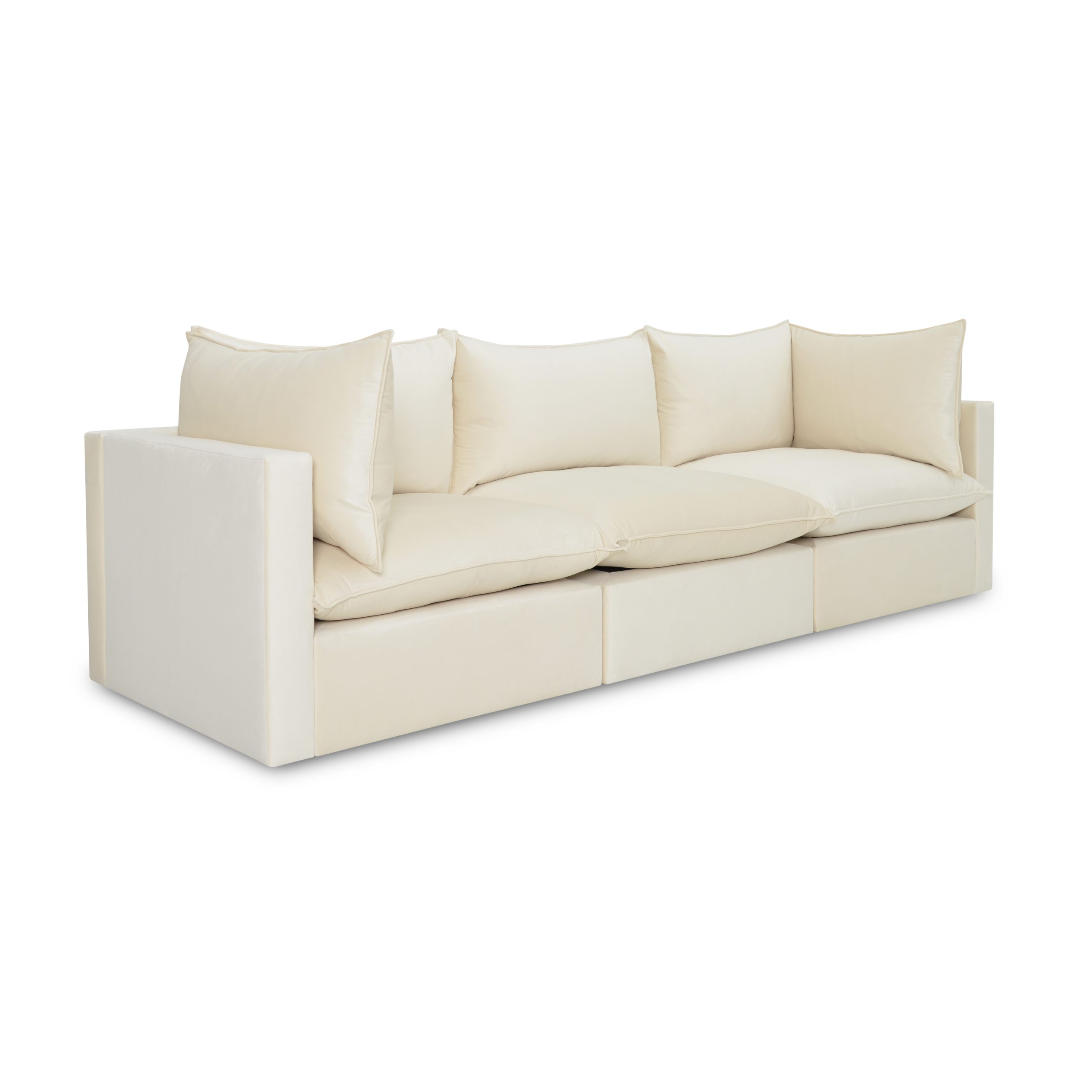 Sofa Modułowa Tapicerowana Nuell R+S+R bez funkcji spania - Nowoczesna Kanapa do Pokoju