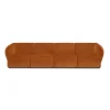 Sofa Modułowa Tapicerowana Verna SL+S+S+SP bez funkcji spania - Nowoczesna Duża Kanapa do Salonu