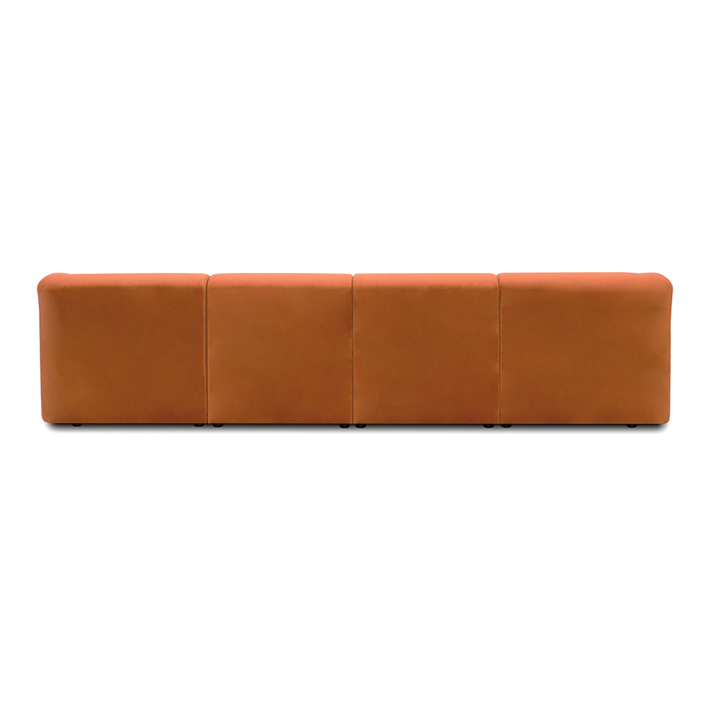 Sofa Modułowa Tapicerowana Verna SL+S+S+SP bez funkcji spania - Nowoczesna Duża Kanapa do Salonu