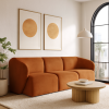 Sofa Modułowa Tapicerowana Verna SL+S+SP bez funkcji spania - Nowoczesna Kanapa do Salonu