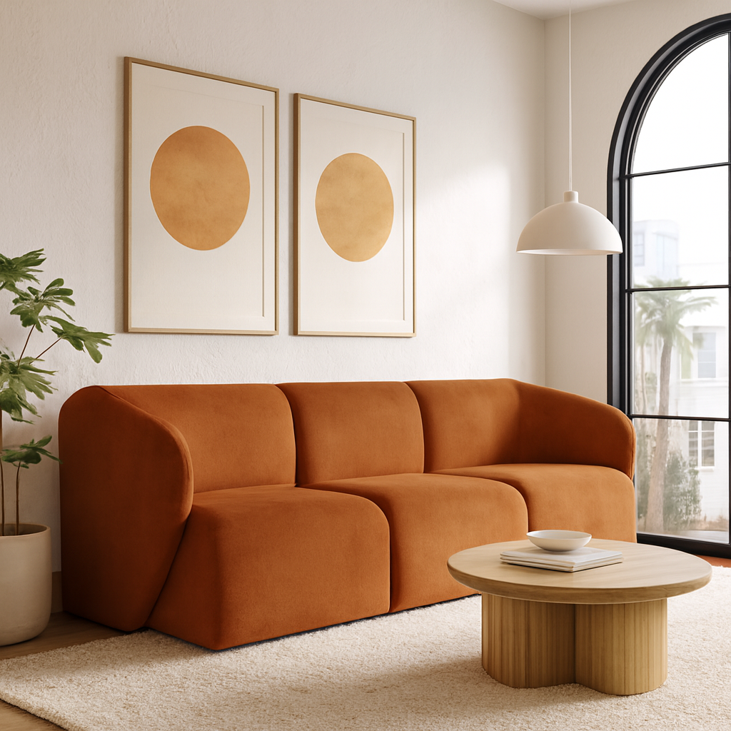 Sofa Modułowa Tapicerowana Verna SL+S+SP bez funkcji spania - Nowoczesna Kanapa do Salonu