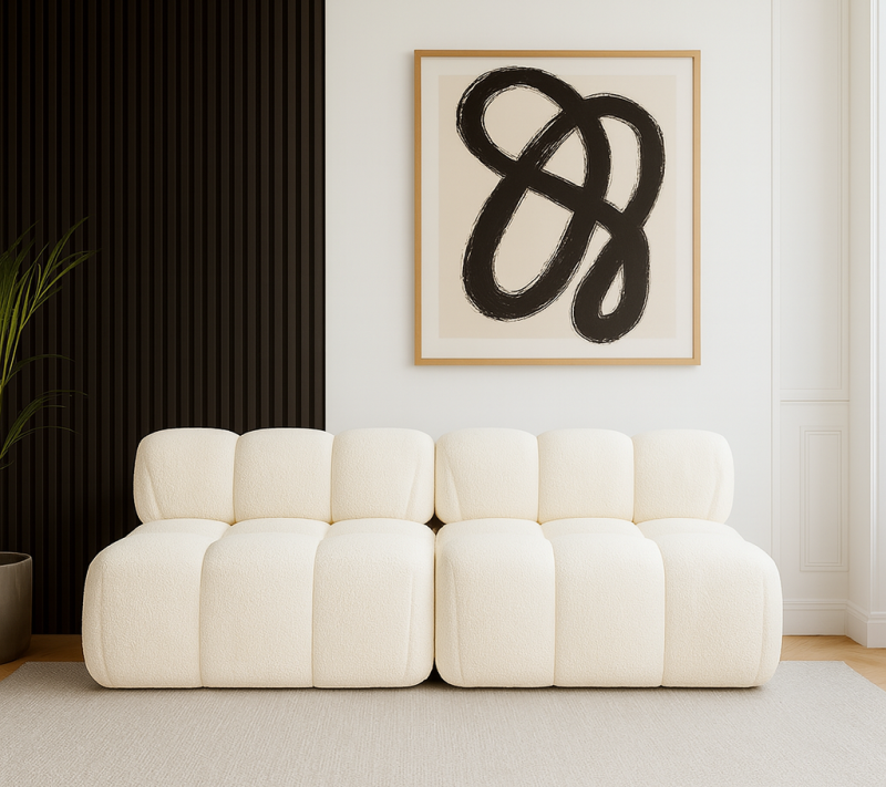 Sofa Modułowa Tapicerowana Balia S+S - Nowoczesna Kanapa Bubbly