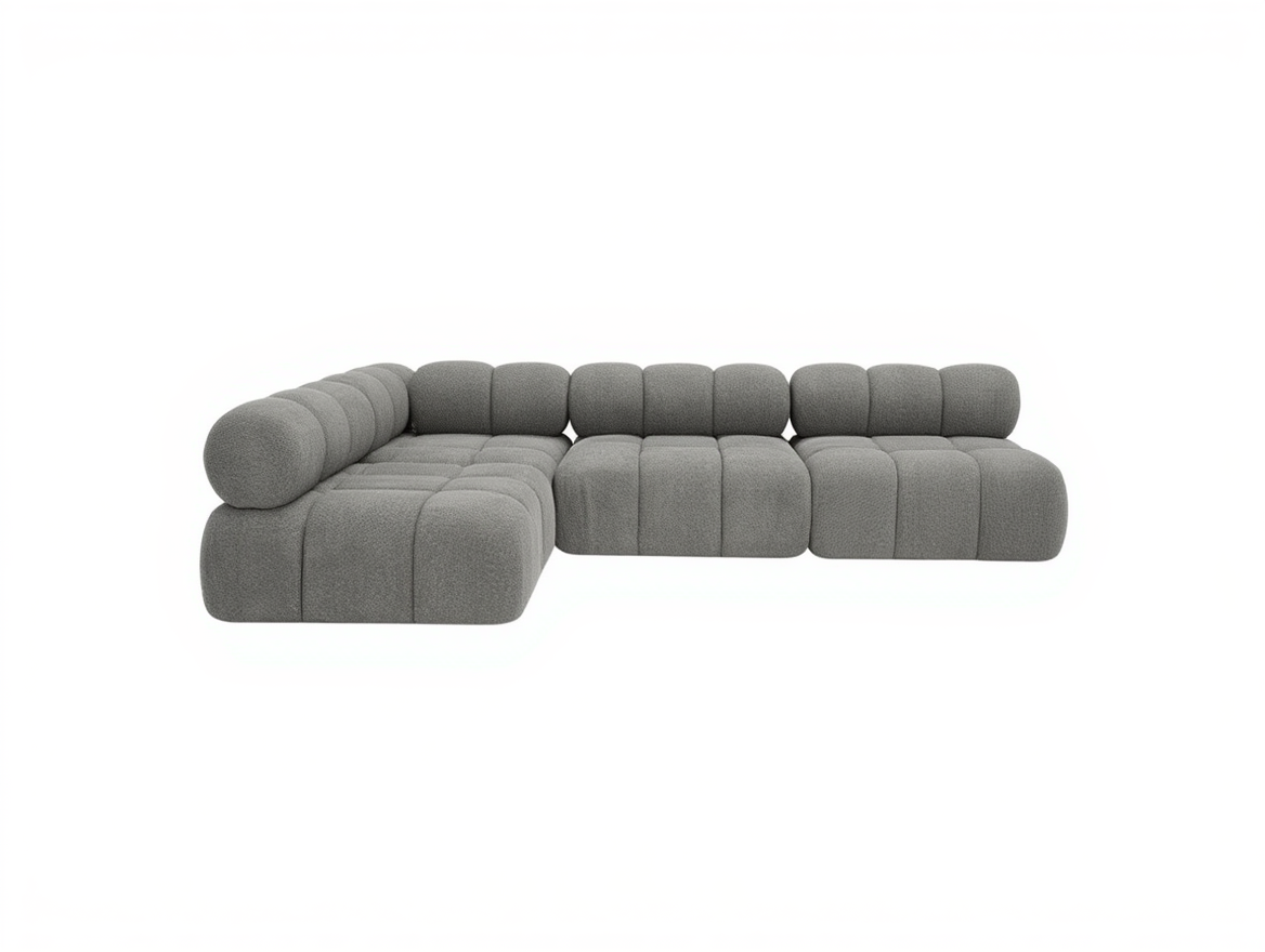 Narożnik Modułowy Tapicerowany Balia S+R+S+S - Duża Sofa Rogowa Bubbly