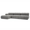 Narożnik Modułowy Tapicerowany Balia SZL+S+S - Duża Sofa Bubbly z Szezlongiem