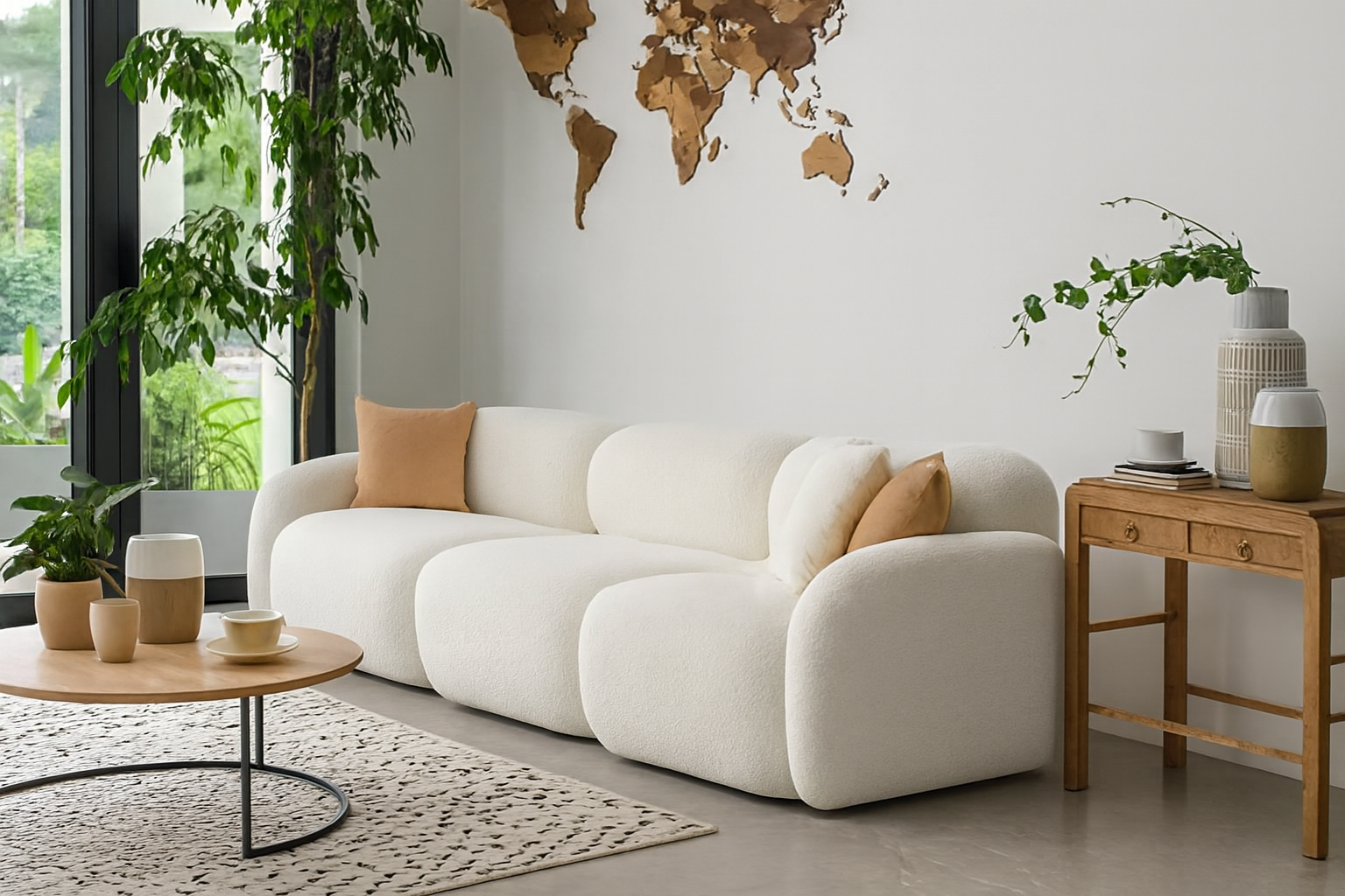 Sofa Modułowa Tapicerowana Mobi SL+S+SP bez funkcji spania - Nowoczesna Kanapa do Salonu