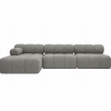 Narożnik Modułowy Tapicerowany Balia SZL+S+S - Duża Sofa Bubbly z Szezlongiem