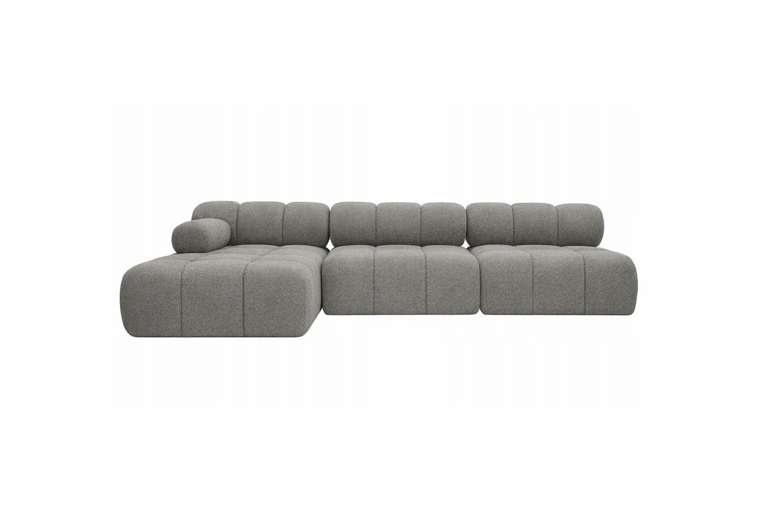 Narożnik Modułowy Tapicerowany Balia SZL+S+S - Duża Sofa Bubbly z Szezlongiem