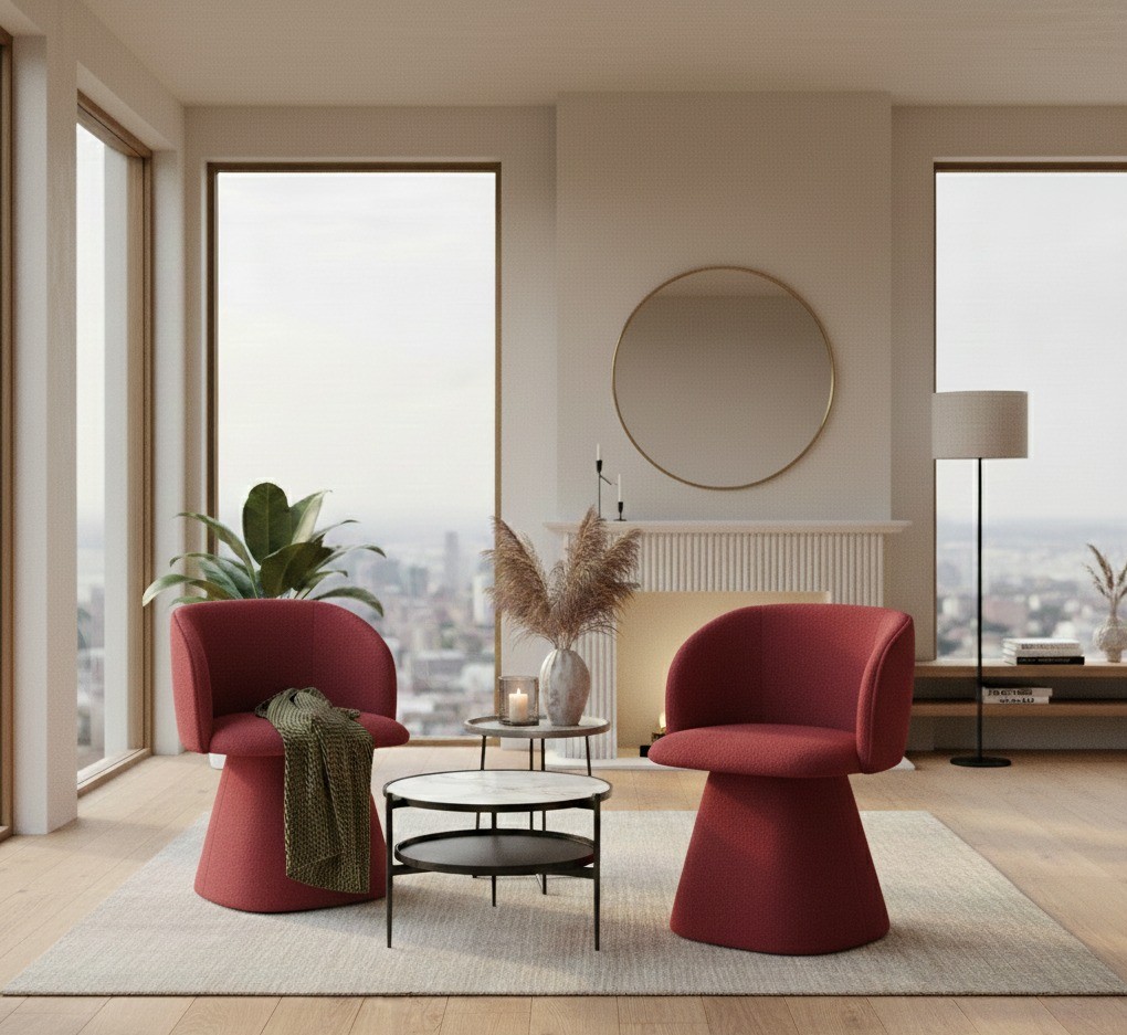 Fotel tapicerowany Gildora skandynawski mils – ergonomiczny i wygodny