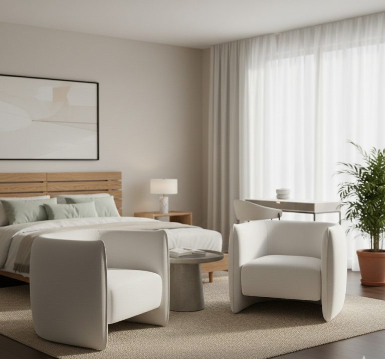 Fotel tapicerowany modernistyczny Elvano – komfort na co dzień