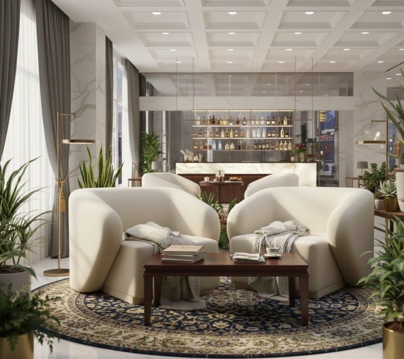 Fotel tapicerowany Monir futurystyczny – do relaksu w salonie
