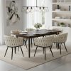 Fotel tapicerowany Empressa czarny – charakterystyczny design