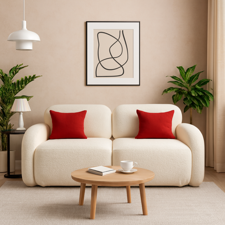 Sofa Modułowa Tapicerowana Mobi SL+SP bez funkcji spania - Kompaktowa Kanapa do Salonu
