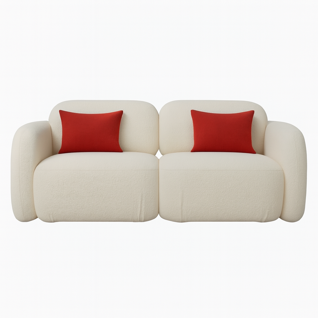 Sofa Modułowa Tapicerowana Mobi SL+SP bez funkcji spania - Kompaktowa Kanapa do Salonu