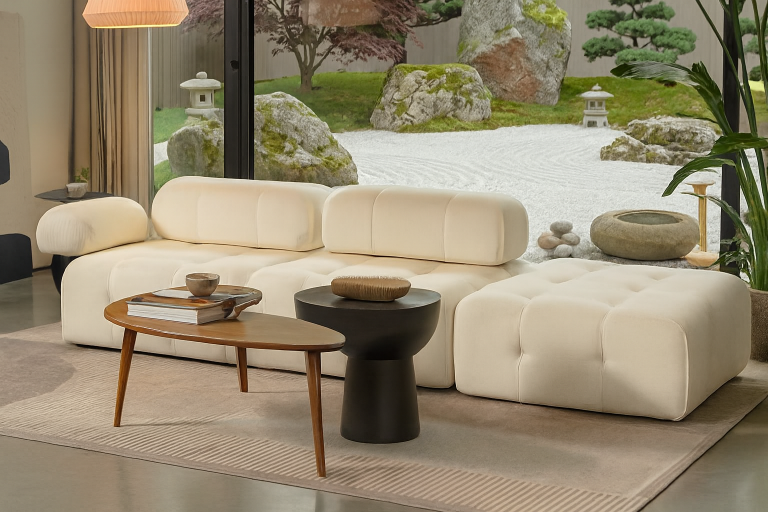 Sofa Modułowa Tapicerowana Leddy SL+S+P - Nowoczesna Wygodna Kanapa do Salonu