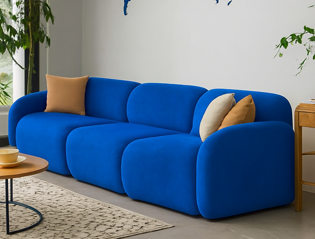 Sofa Modułowa Tapicerowana Mobi SL+S+SP bez funkcji spania - Nowoczesna Kanapa do Salonu