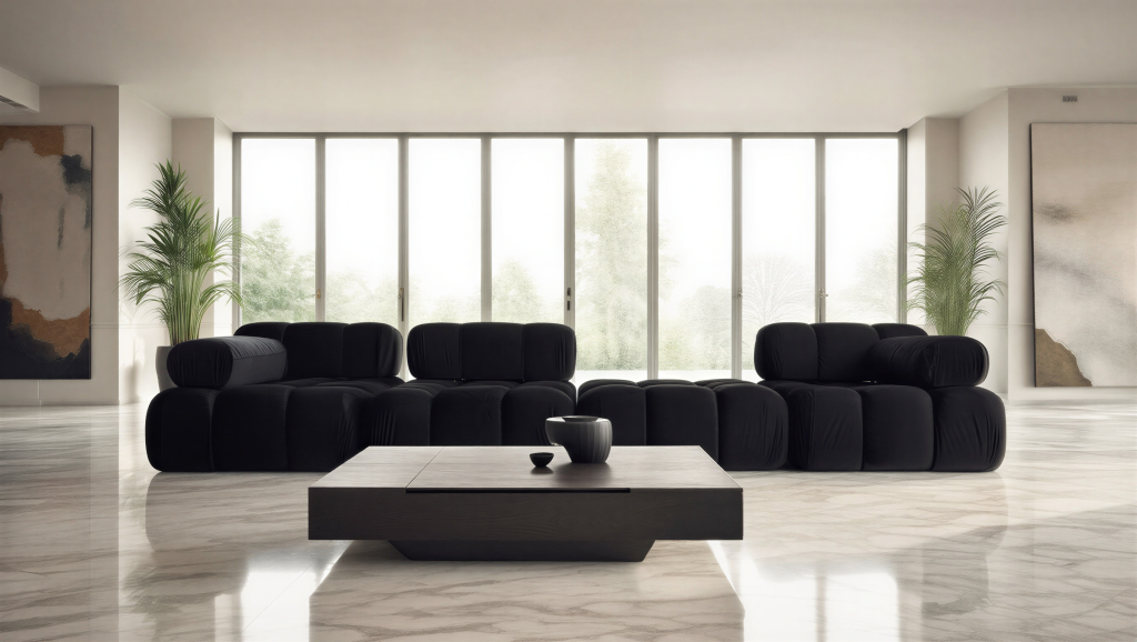 Sofa Modułowa Tapicerowana Defia SL+S+P+SP - Nowoczesna Duża Kanapa do Salonu