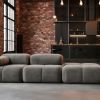 Sofa Modułowa Tapicerowana Milky SL+S+P - Nowoczesny Zestaw Wypoczynkowy
