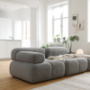 Sofa Modułowa Tapicerowana Milky SL+S+P - Nowoczesny Zestaw Wypoczynkowy
