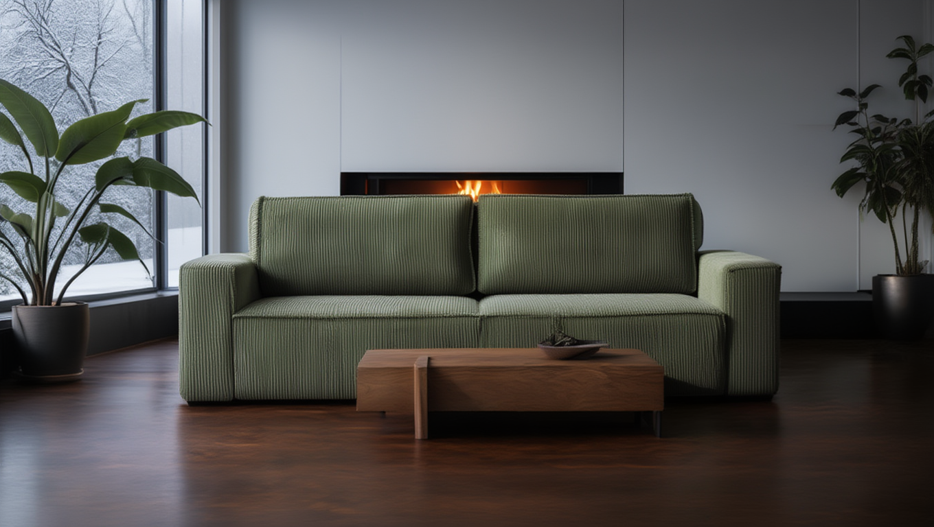 Tapicerowana Sofa z funkcją spania Ravin do zestawu