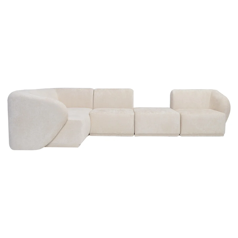 Narożnik Modułowy Tapicerowany Monir SL+R+S+P+SP bez funkcji spania - Nowoczesna Sofa do Salonu