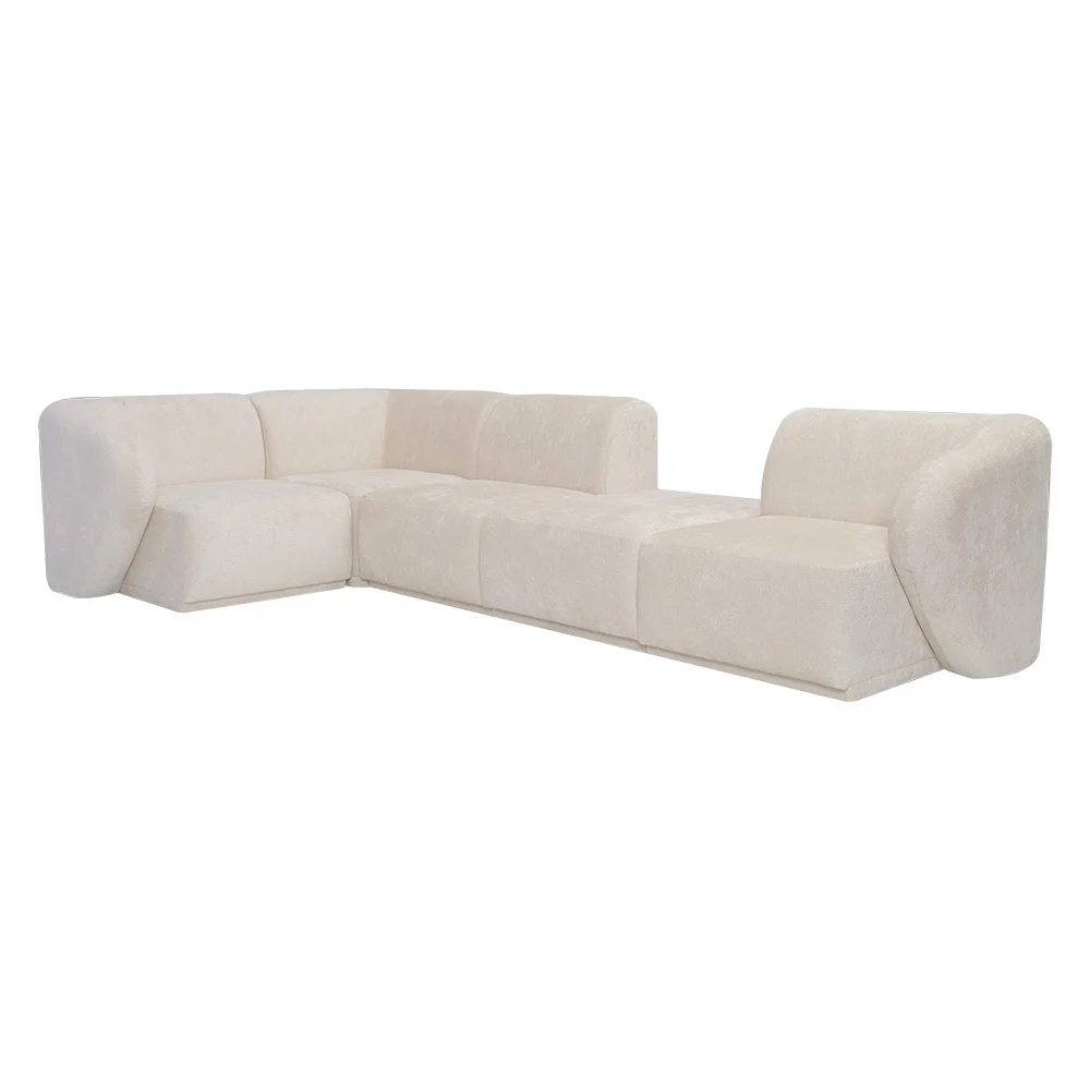 Narożnik Modułowy Tapicerowany Monir SL+R+S+P+SP bez funkcji spania - Nowoczesna Sofa do Salonu