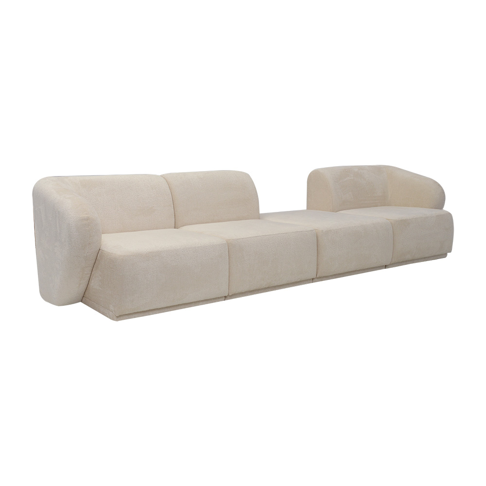 Sofa Modułowa Tapicerowana Monir SL+S+P+SP bez funkcji spania - Nowoczesna Kanapa do Salonu