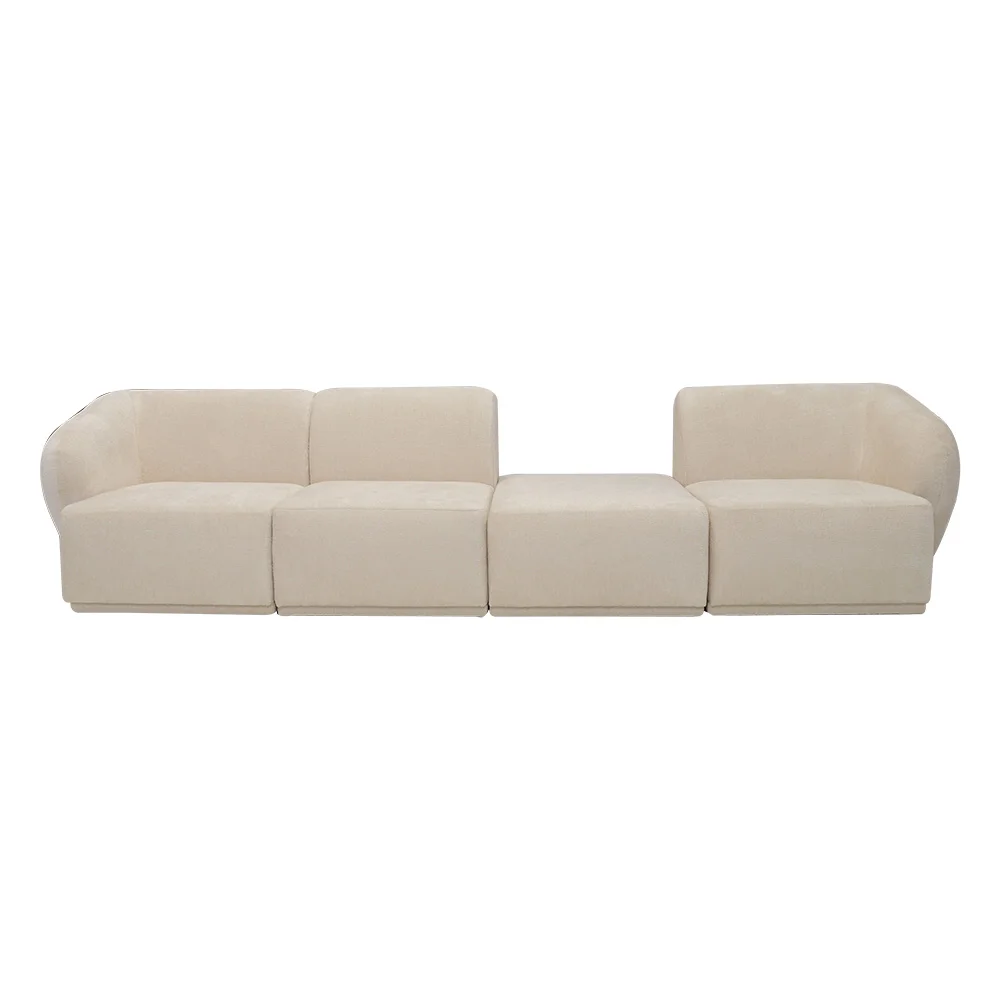 Sofa Modułowa Tapicerowana Monir SL+S+P+SP bez funkcji spania - Nowoczesna Kanapa do Salonu