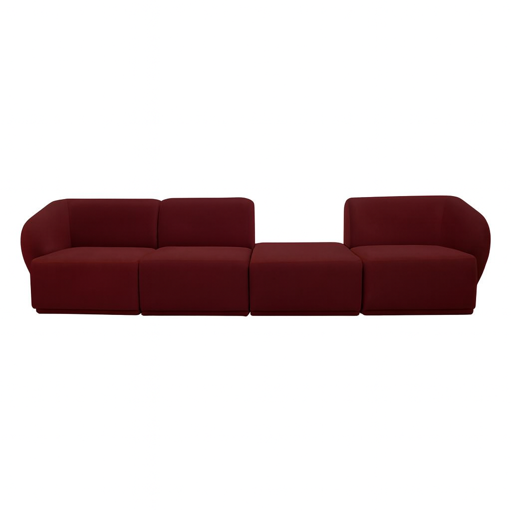 Sofa Modułowa Tapicerowana Monir SL+S+P+SP bez funkcji spania - Nowoczesna Kanapa do Salonu