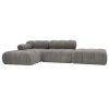 Narożnik Modułowy Tapicerowany Balia SZL+S+P- Nowoczesna Sofa z Szezlongiem i Pufą