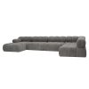 Duży Narożnik Modułowy Balia w Kształcie U - Tapicerowana Sofa do Salonu
