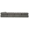 Duży Narożnik Modułowy Balia w Kształcie U - Tapicerowana Sofa do Salonu