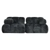 Sofa Modułowa Tapicerowana Defia SL+SP - Nowoczesna Kompaktowa Kanapa do Salonu