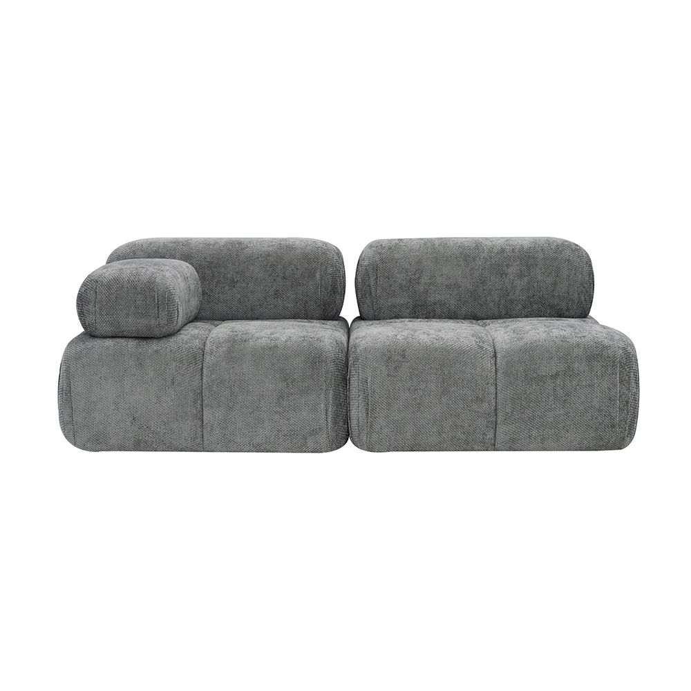 Sofa Modułowa Tapicerowana Milky SL+S - Nowoczesna Kompaktowa Kanapa do Salonu