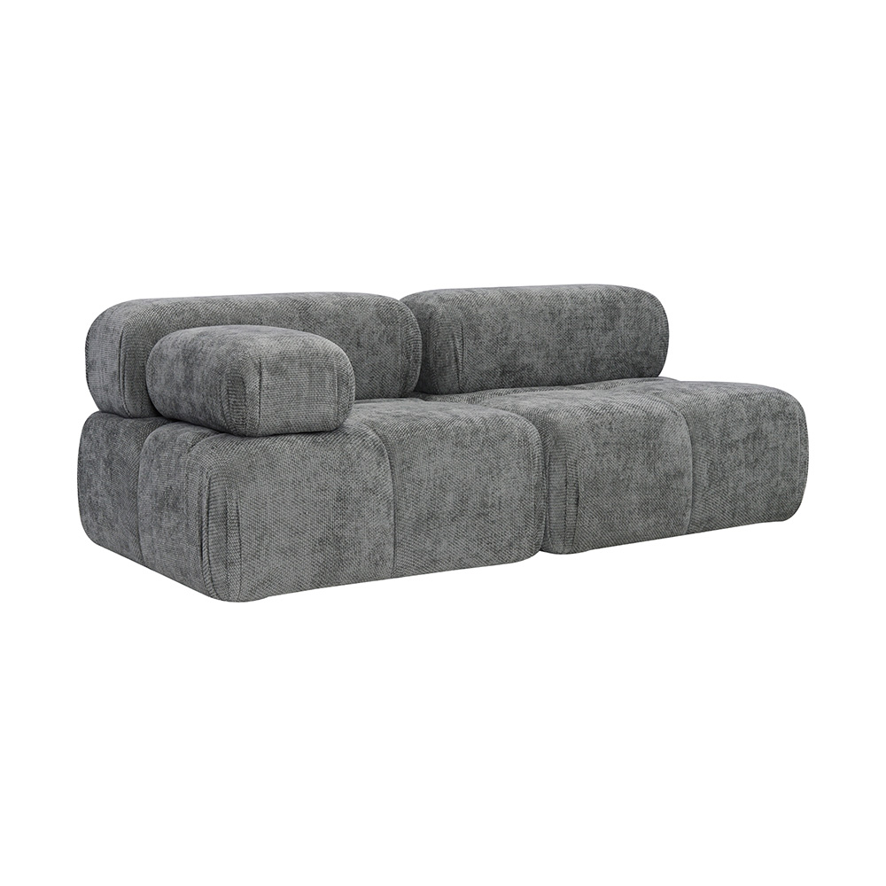 Sofa Modułowa Tapicerowana Milky SL+S - Nowoczesna Kompaktowa Kanapa do Salonu