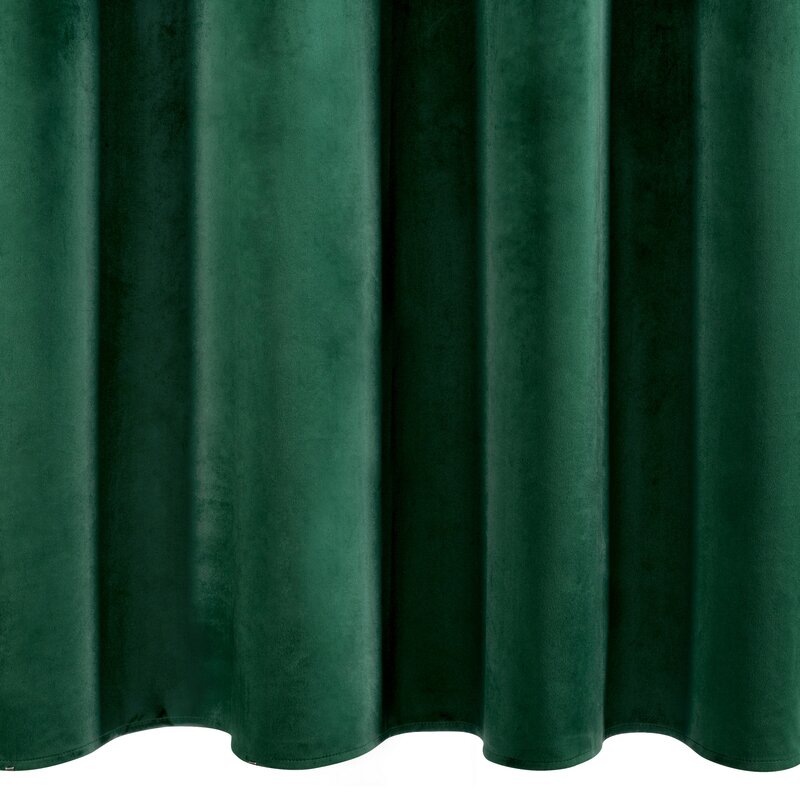 Zasłona gotowa Aura ciemnozielona 140 x 270 cm – zaciemnia i zdobi